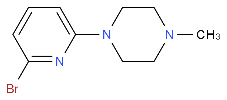 6-(4-METHYLPIPERAZIN-1-YL)-2-BROMOPYRIDINE_分子结构_CAS_153976-27-3)