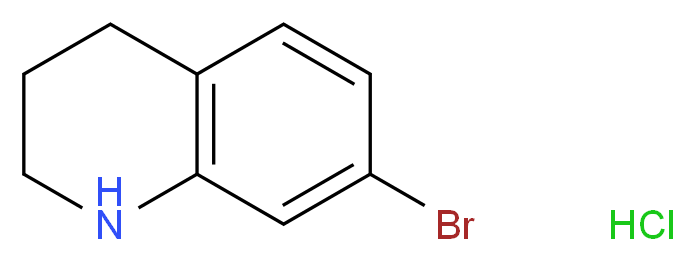 7-bromo-1,2,3,4-tetrahydroquinoline hydrochloride_分子结构_CAS_1195901-53-1