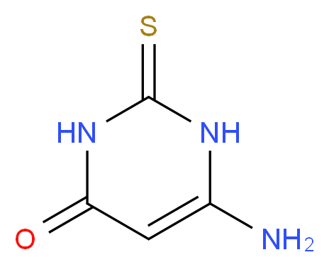 4-AMINO-6-HYDROXY-2-MERCAPTOPYRIMIDINE_分子结构_CAS_1004-40-6)