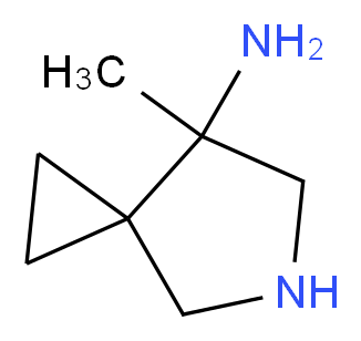 7-methyl-5-azaspiro[2.4]heptan-7-amine_分子结构_CAS_1044904-53-1