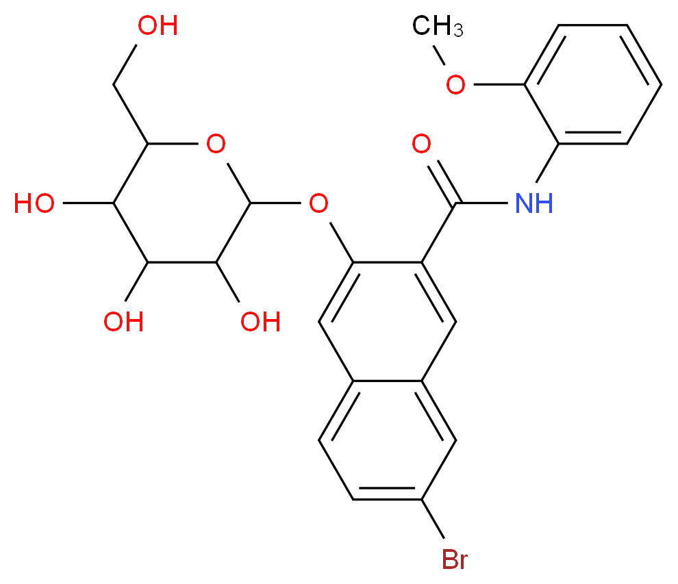 Naphthol AS-BI β-D-galactopyranoside_分子结构_CAS_51349-63-4)