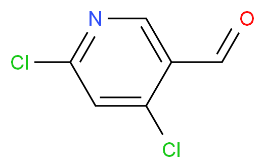 4,6-Dichloropyridine-3-carbaldehyde_分子结构_CAS_1060811-62-2)