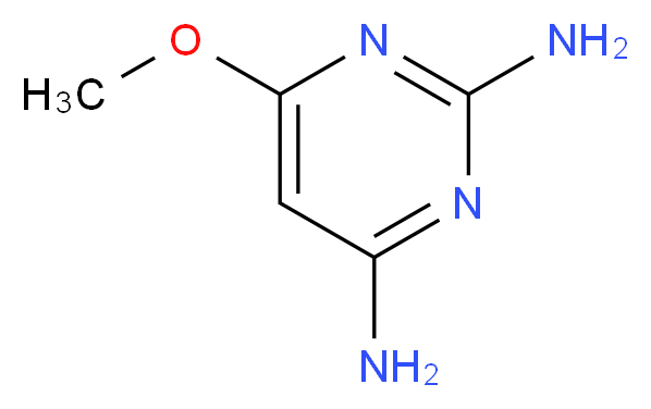 6-methoxypyrimidine-2,4-diamine_分子结构_CAS_3270-97-1