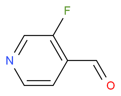 3-fluoropyridine-4-carbaldehyde_分子结构_CAS_40273-47-0