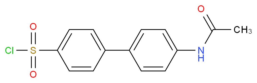 4-(4-acetamidophenyl)benzene-1-sulfonyl chloride_分子结构_CAS_20443-73-6