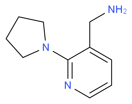 [2-(1-Pyrrolidinyl)-3-pyridinyl]methanamine_分子结构_CAS_859850-79-6)