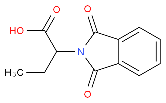 2-(1,3-dioxo-2,3-dihydro-1H-isoindol-2-yl)butanoic acid_分子结构_CAS_5570-99-0