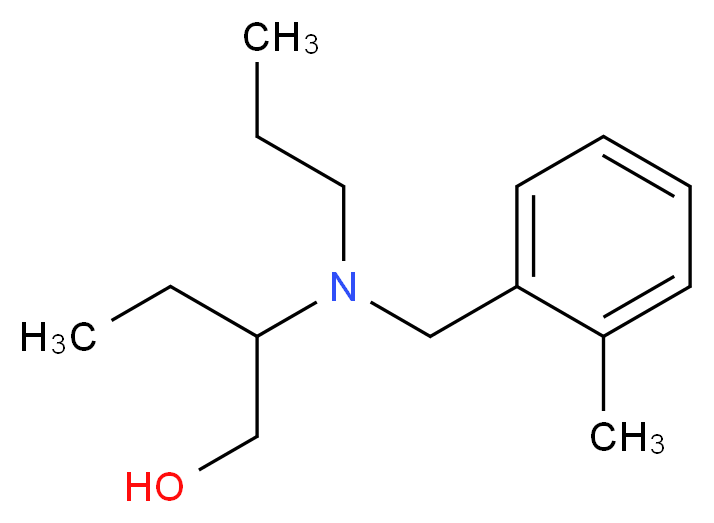 2-[(2-methylbenzyl)(propyl)amino]butan-1-ol_分子结构_CAS_)