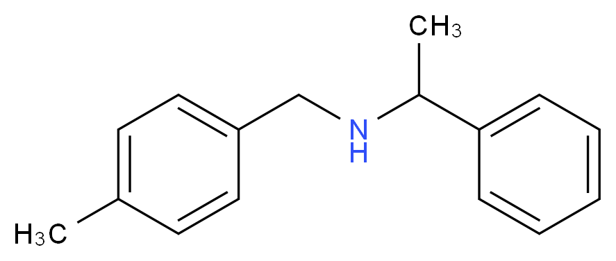 (4-methylbenzyl)(1-phenylethyl)amine_分子结构_CAS_202199-08-4)