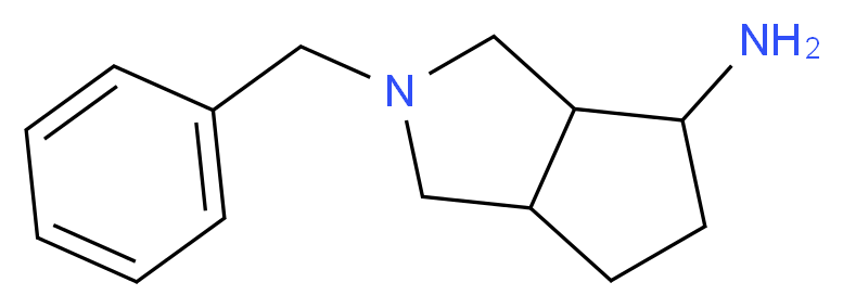 2-benzyl-octahydrocyclopenta[c]pyrrol-4-amine_分子结构_CAS_186201-60-5