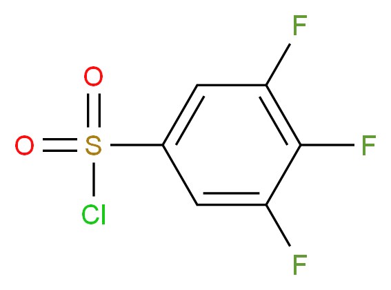 3,4,5-三氟苯磺酰氯_分子结构_CAS_351003-43-5)