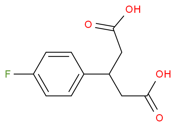 3-(4-Fluorophenyl)pentanedioic acid_分子结构_CAS_3449-63-6)