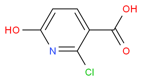 2-chloro-6-hydroxypyridine-3-carboxylic acid_分子结构_CAS_38025-90-0