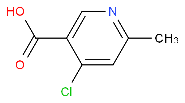 4-chloro-6-methylpyridine-3-carboxylic acid_分子结构_CAS_1060805-95-9,56022-09-4