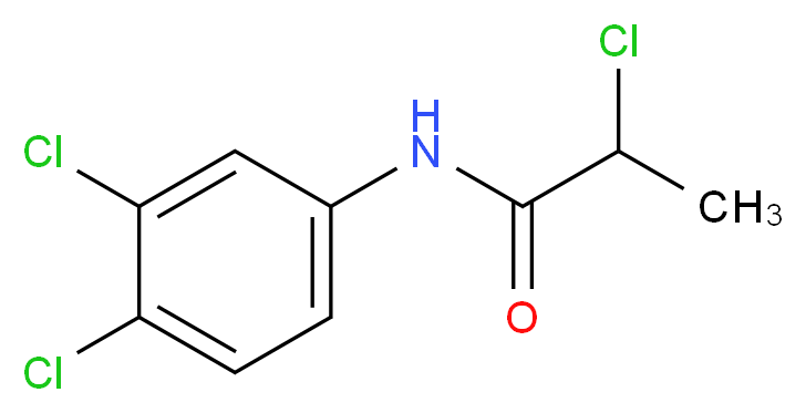 2-Chloro-N-(3,4-dichlorophenyl)propanamide_分子结构_CAS_)