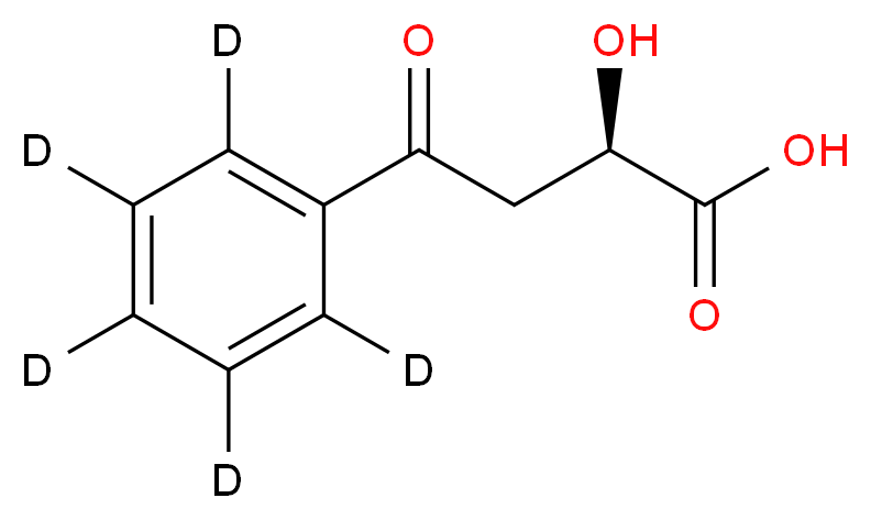 2-(R)-Hydroxy-4-oxo-4-phenylbutyric-d5 Acid_分子结构_CAS_1286934-16-4)