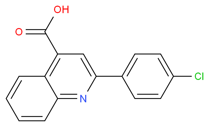 2-(4-Chloro-phenyl)-quinoline-4-carboxylic acid_分子结构_CAS_5466-31-9)