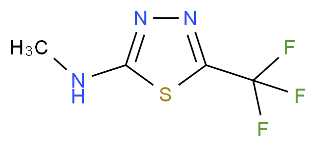 N2-methyl-5-(trifluoromethyl)-1,3,4-thiadiazol-2-amine_分子结构_CAS_25366-22-7)