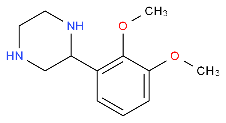 2-(2,3-DIMETHOXY-PHENYL)-PIPERAZINE_分子结构_CAS_)