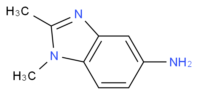 1,2-dimethyl-1H-1,3-benzodiazol-5-amine_分子结构_CAS_3527-19-3