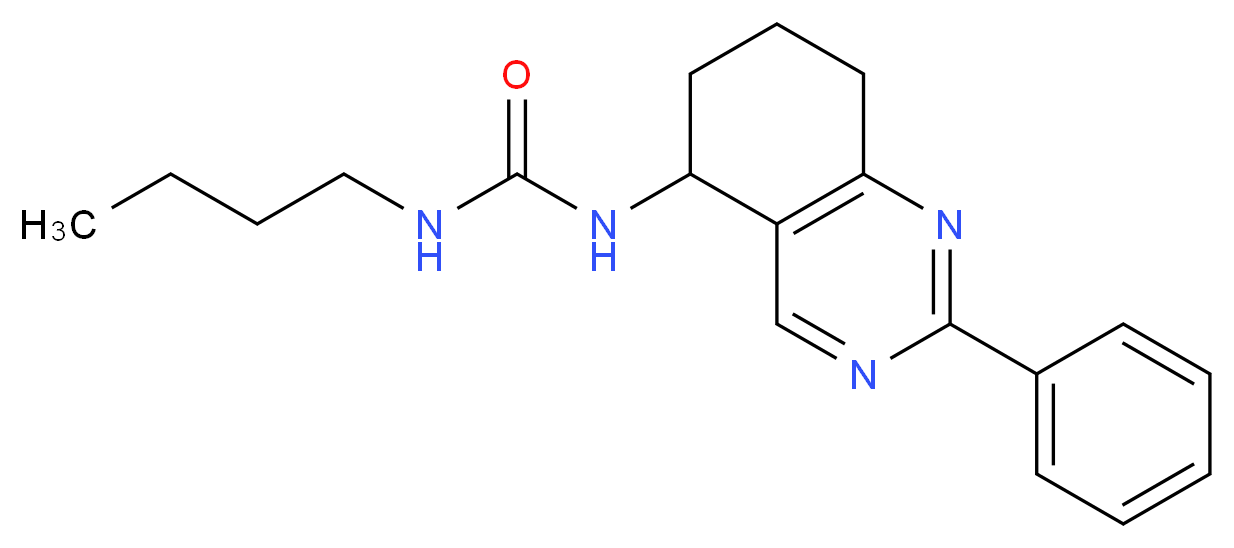 N-butyl-N'-(2-phenyl-5,6,7,8-tetrahydro-5-quinazolinyl)urea_分子结构_CAS_)