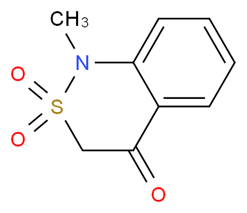 1-methyl-3,4-dihydro-1H-2λ<sup>6</sup>,1-benzothiazine-2,2,4-trione_分子结构_CAS_7117-31-9
