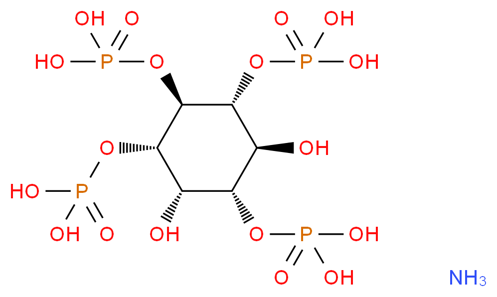 D-myo-Inositol 1,3,4,5-tetrakis(phosphate) ammonium salt_分子结构_CAS_102850-29-3)