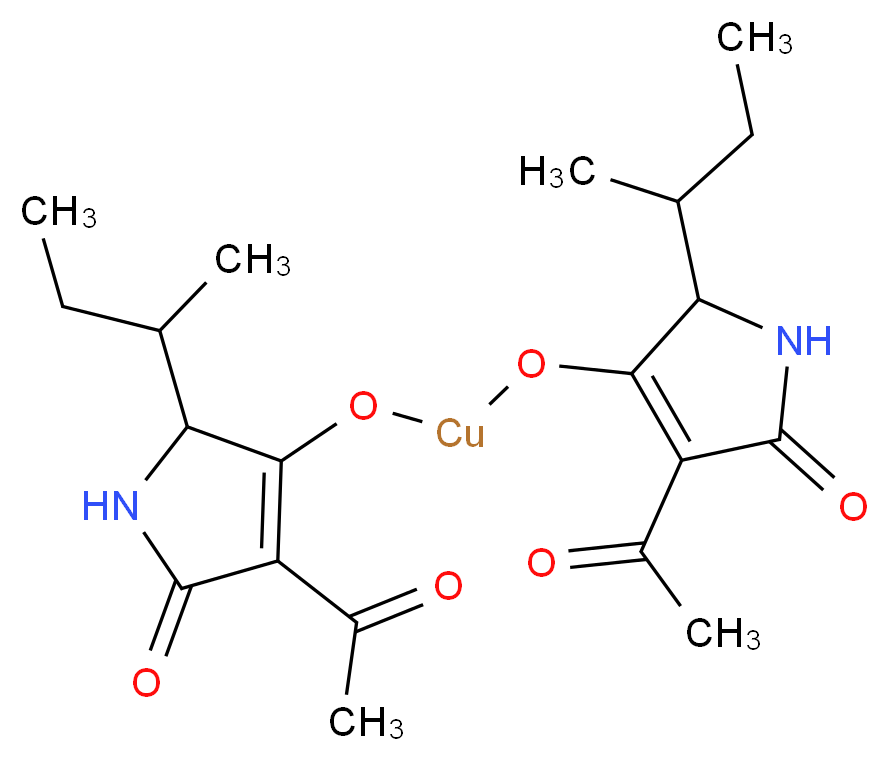 Tenuazonic acid copper salt from Alternaria alternata_分子结构_CAS_610-88-8(freeacid))