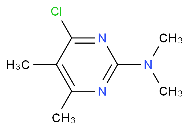 4-chloro-N,N,5,6-tetramethylpyrimidin-2-amine_分子结构_CAS_65735-58-2)