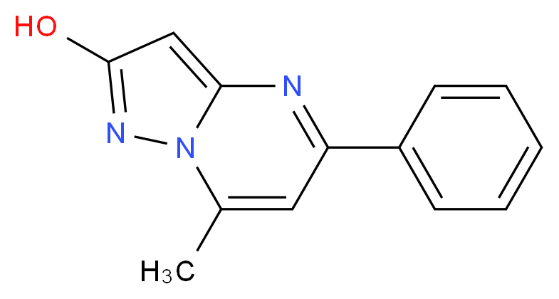 7-methyl-5-phenylpyrazolo[1,5-a]pyrimidin-2-ol_分子结构_CAS_91902-03-3
