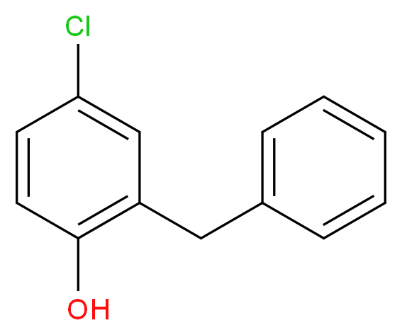 2-benzyl-4-chlorophenol_分子结构_CAS_120-32-1