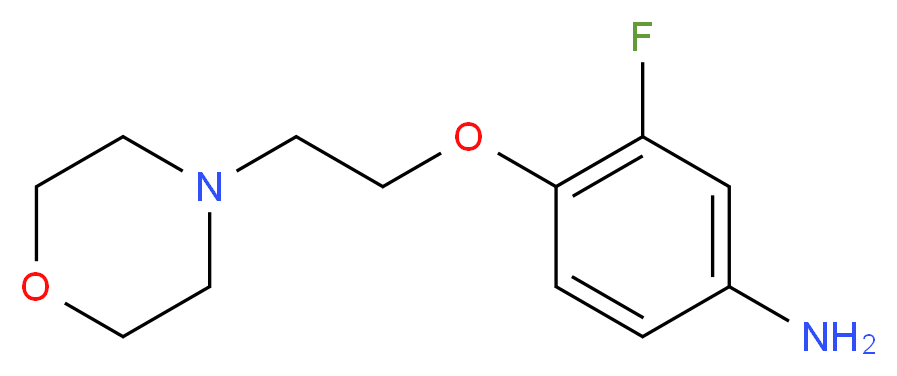 3-Fluoro-4-[2-(4-morpholinyl)ethoxy]phenylamine_分子结构_CAS_)