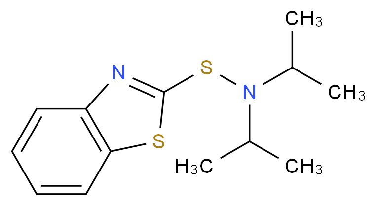 N,N-DIISOPROPYLBENZOTHIAZOLE-2-SULFENAMIDE_分子结构_CAS_95-29-4)