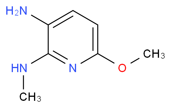 6-methoxy-2-N-methylpyridine-2,3-diamine_分子结构_CAS_90817-34-8