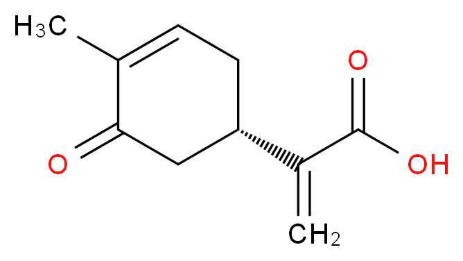 2-[(1S)-4-methyl-5-oxocyclohex-3-en-1-yl]prop-2-enoic acid_分子结构_CAS_362483-06-5