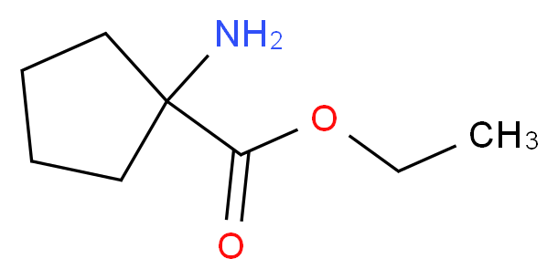 ethyl 1-aminocyclopentanecarboxylate_分子结构_CAS_1664-35-3)