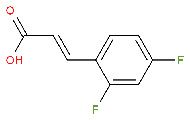 trans-2,4-Difluorocinnamic acid_分子结构_CAS_774-73-2)