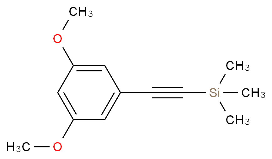 1-[(三甲基硅基)乙炔基]-3,5-二甲氧基苯_分子结构_CAS_400608-30-2)