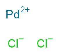 palladium(2+) ion dichloride_分子结构_CAS_7647-10-1