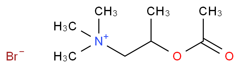 溴化乙酰-β-甲基胆碱_分子结构_CAS_333-31-3)