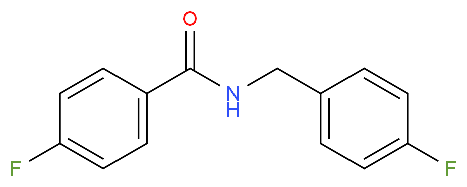 4-fluoro-N-[(4-fluorophenyl)methyl]benzamide_分子结构_CAS_512181-73-6