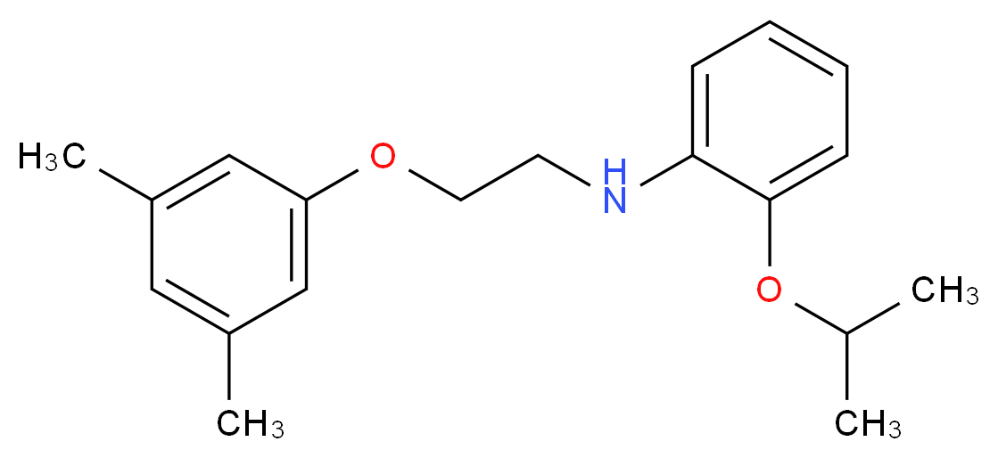 N-[2-(3,5-Dimethylphenoxy)ethyl]-2-isopropoxyaniline_分子结构_CAS_)