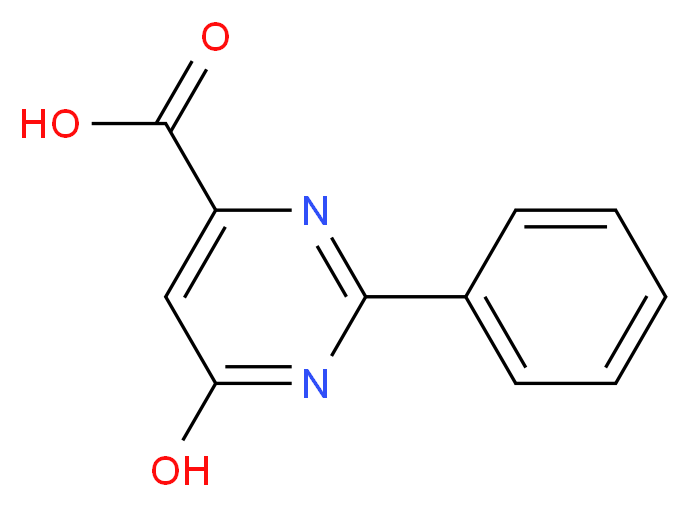 6-hydroxy-2-phenyl-4-pyrimidinecarboxylic acid_分子结构_CAS_84659-98-3)