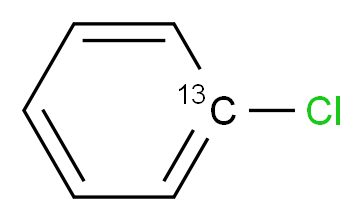 1-chloro(1-<sup>1</sup><sup>3</sup>C)benzene_分子结构_CAS_53655-21-3