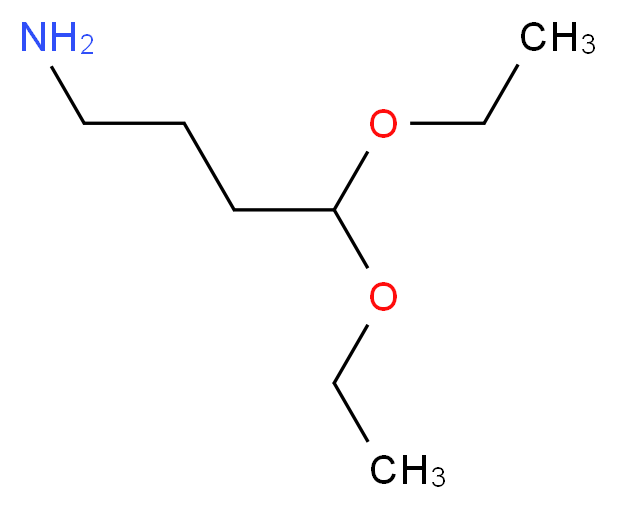 4,4-Diethoxybutan-1-amine_分子结构_CAS_6346-09-4)