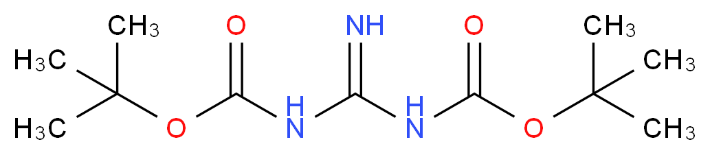 tert-butyl N-({[(tert-butoxy)carbonyl]amino}methanimidoyl)carbamate_分子结构_CAS_154476-57-0