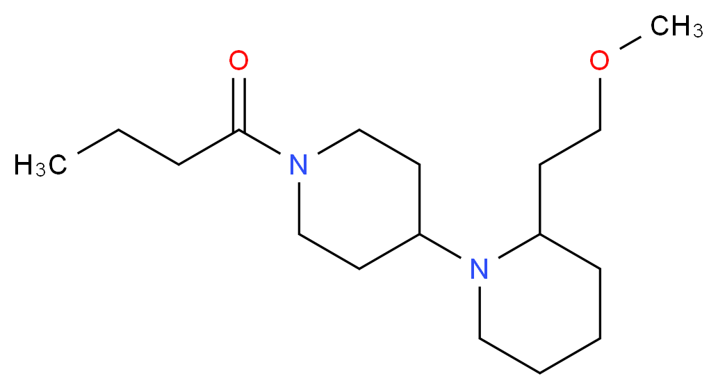 1'-butyryl-2-(2-methoxyethyl)-1,4'-bipiperidine_分子结构_CAS_)