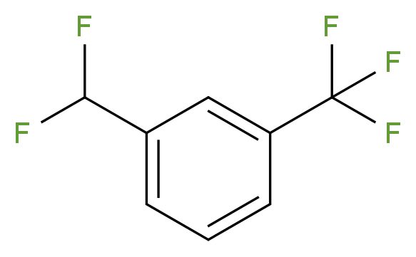 1-(Difluoromethyl)-3-(trifluoromethyl)benzene_分子结构_CAS_1214358-15-2)