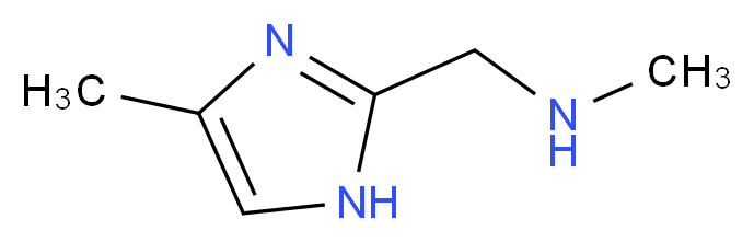 methyl[(4-methyl-1H-imidazol-2-yl)methyl]amine_分子结构_CAS_774213-87-5