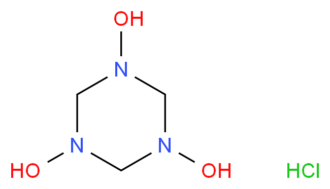 1,3,5-triazinane-1,3,5-triol hydrochloride_分子结构_CAS_6286-29-9